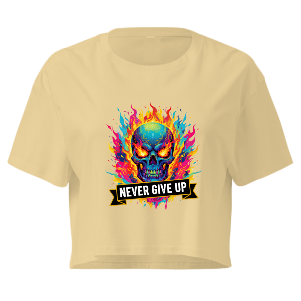 BTJ “Never Give Up” Crop Tee