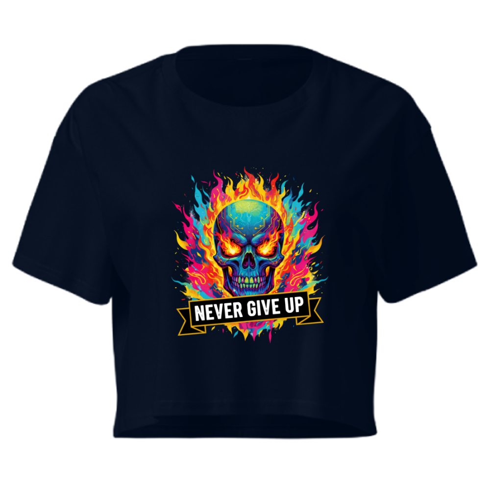 BTJ “Never Give Up” Crop Tee